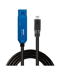 Lindy 43381 USB cable USB 3.2 Gen 1 (3.1 Gen 1) 8 m USB C USB A Black, Blue 43381