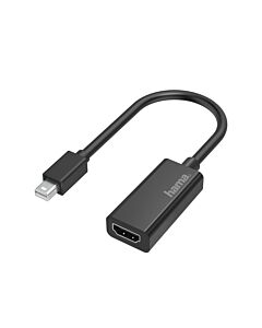 Hama 00200332 video cable adapter Mini DisplayPort HDMI Black 00200332