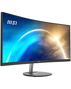 MSI Pro MP341CQ 34 Inch Curved Monitor, 1500R, UWQHD (3440 x 1440), 21:9, 100Hz, VA, 4ms, HDMI, VGA, Built-in Speakers, Anti-Glare, Anti-Flicker, Less Blue light, TÜV , VESA, Kensington, Black PRO MP341CQ