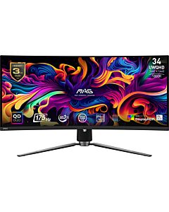 MSI MAG 341CQP QD-OLED computer monitor 86.4 cm (34") 3440 x 1440 pixels UltraWide Quad HD Black 9S6-3DD04T-003