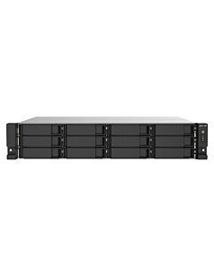 QNAP TS-1273AU-RP-8G NAS/storage server Rack (2U) Ryzen Embedded V1500B 8 GB DDR4 0 TB QNAP QTS Aluminium, Black