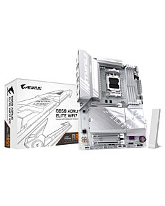 GIGABYTE B850 AORUS ELITE WIFI7 ICE Motherboard - AMD Ryzen 9000 Series CPUs, 14+2+2 Phases Digital VRM, up to 8200MHz DDR5 (OC), 1xPCIe 5.0 + 2xPCIe 4.0 M.2, 2.5 LAN, WIFI 7, USB 3.2 Gen 2x2 B850 AORUS ELITE WIFI7 ICE