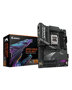 GIGABYTE X870 AORUS ELITE WIFI7 Motherboard - Supports AMD Ryzen 9000 CPUs, 16+2+2 phases VRM, up to 8000MHz DDR5 (OC), 3xPCIe 5.0 + 1xPCIe 4.0, Wi-Fi 7, 2.5GbE LAN, USB 4