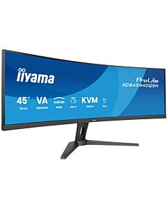 iiyama G-MASTER 45’’ Dual QHD VA panel with KVM switch, USB-C dock and RJ45 (LAN) and height adjustable stand XCB4594DQSN-B1