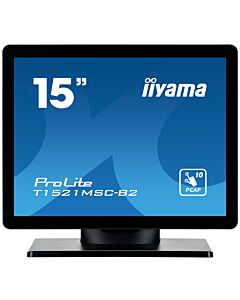 iiyama ProLite T1521MSC-B2 computer monitor 38.1 cm (15") 1024 x 768 pixels XGA LED Touchscreen Tabletop Black T1521MSC-B2