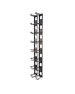 APC NetShelter Cable Management, Vertical Cable Manager, Cable Rings, Set of 8, Black, 55 mm x 766 mm x 85 mm