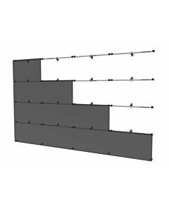 Peerless DS-LEDUNV610-4x4 Black, Silver