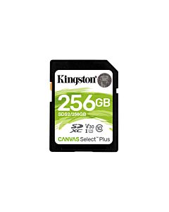 Kingston Technology 256GB SDXC Canvas Select Plus 100R C10 UHS-I U3 V30