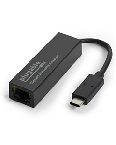 Plugable Technologies USB C to Ethernet Adapter, Fast and Reliable Thunderbolt or USB C to Gigabit Ethernet Adapter, Compatible with Windows, Mac, iPhone 15, ChromeOS, Dell XPS, Switch