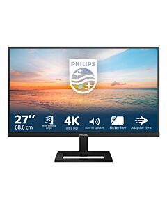 Philips 1000 series 27E1N1800AE/00 computer monitor 68.6 cm (27") 3840 x 2160 pixels 4K Ultra HD LED Black 27E1N1800AE/00