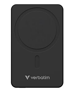 Verbatim Charge 'n' Go Essentials Magnetic Wireless Power Bank 5000 mAh Black