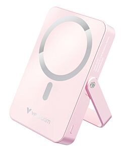 Verbatim Charge 'n' Go Magnetic Wireless Power Bank with stand - 10000 mAh Pink