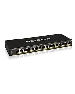 NETGEAR GS316PP Unmanaged Gigabit Ethernet (10/100/1000) Power over Ethernet (PoE) Black GS316PP-100EUS