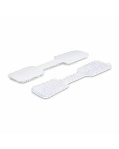 StarTech.com 3.5in (9cm) Cable Labels, 100 Pack, White, Hook-to-Hook Fastener Cable Tags, Write-On Cord Labels for Cable Management, Cord Identification Tags