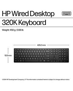 HP Wired Desktop 320K Keyboard