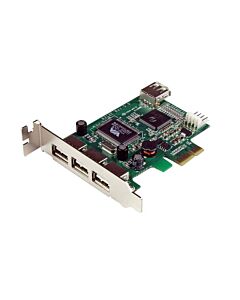 StarTech.com 4 Port PCI Express Low Profile High Speed USB Card PEXUSB4DP