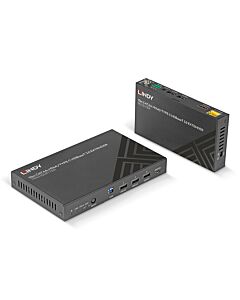 Lindy 70m Cat.6A HDMI 4K60 & Type C HDBaseT 3.0 KVM Extender 38346