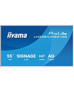 iiyama LH5581UHSG-1AG Signage Display Digital signage flat panel 138.7 cm (54.6") Wi-Fi 500 cd/m² 4K Ultra HD White Built-in processor Android 24/7 LH5581UHSG-1AG