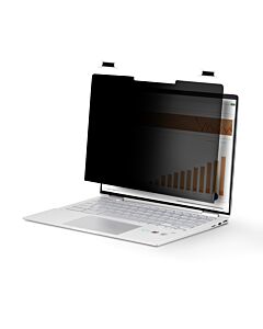 StarTech.com 14-inch 16:10 Flip-Over Privacy Screen with Touch, Anti-Glare Privacy Filter, Laptop Monitor Screen Protector with 51% Blue Light Reduction