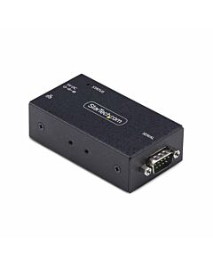 StarTech.com 1-Port Serial to Ethernet Adapter, IP Serial Device Server For Remote RS232 Devices, Wall/DIN Rail Mountable, Metal Housing, RJ45 LAN to DB9 Serial Converter