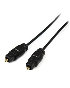 StarTech.com 15 ft Thin Toslink Digital Optical SPDIF Audio Cable THINTOS15