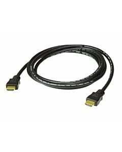 ATEN High Speed HDMI Cable with Ethernet True 4K ( 4096X2160 @ 60Hz); 2 m HDMI Cable with Ethernet 2L-7D02H-1