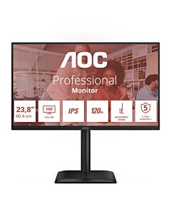 AOC 24E4U computer monitor 60.5 cm (23.8") 1920 x 1080 pixels Full HD LED Black