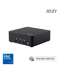 MSI Cubi NUC AI 1UMG Intel Core Ultra 5 125H , Barebone, NUC, SFF, Mini Computer, HTPC, (NO RAM, NO Storage, NO OS), Intel Graphics/DDR5/Dual ThunderBolt 4/Dual HDMI/Dual LAN/WiFi 6E/BT 5.3/VESA Cubi NUC AI 1UMG i5 125H BB