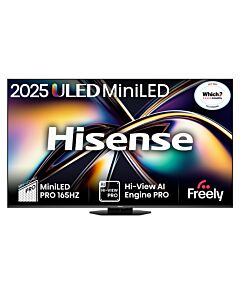 Hisense 55" U8QTUK MiniLED 165Hz Smart AI TV with Freely