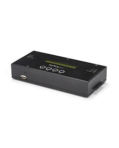 StarTech.com 1:1 Standalone Hard Drive Duplicator and Eraser, SAS and SATA HDD/SSD Cloner/Copier, Hard Drive Duplicator and Sanitizer, LCD Display, TAA Compliant