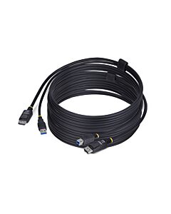 StarTech.com 10ft (3m) DisplayPort and USB 5Gbps KVM Cable, 4K 60Hz, Universally Compatible DP 1.2/USB 3.0 Combo Cable for KVM Switches