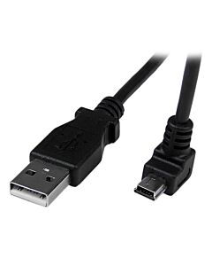 StarTech.com 2m Mini USB Cable - A to Down Angle Mini B USBAMB2MD