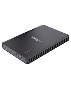 StarTech.com 4 Bay Thunderbolt 3 NVMe Enclosure, For M.2 NVMe SSD Drives, 1x DisplayPort Video/ 2x TB3 Downstream Ports, 40Gbps, 72W Power Supply, External Hard Drive Enclosure
