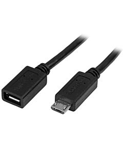 StarTech.com Micro-USB Extension Cable - M/F - 0.5m (20in) USBUBEXT50CM
