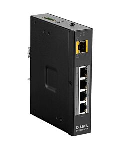 D-Link 5-Port Unmanaged Switch with 4 x 10/100/1000BaseT(X) ports (4 PoE) & 1 x 100/1000BaseSFP
