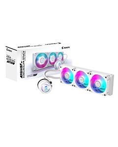 GIGABYTE AORUS WATERFORCE II 360 ICE AIO Liquid CPU Cooler - 3x120mm ARGB Fans, slide-in interlocking mechanism, DAISY-CHAIN, Intel LGA 1851 and AMD AM5 Compatible