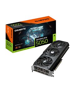 GIGABYTE GeForce RTX 5050 GAMING OC 8G Graphics Card - 8GB GDDR6, 128bit, PCI-E 5.0, 2632MHz Core Clock, 2 x DP, 2 x HDMI, NVIDIA DLSS 4, GV-N5050GAMING OC-8GD