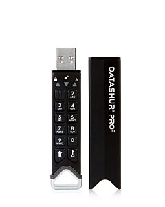 iStorage datAshur PRO2 64 GB | Secure Flash Drive | FIPS 140-2 Level 3  | AES-XTS 256-bit hardware encryption | Password protected | Dust/Water-Resistant | IS-FL-DP2-256-64