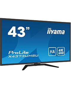 iiyama ProLite 43" large format desktop monitor with 4K resolution, offering you the power of four displays packed into one