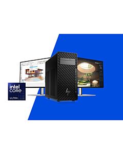HP Z2 Tower G1i Intel Core Ultra 9 285K 64 GB DDR5-SDRAM 1 TB SSD NVIDIA RTX 4000 Ada Windows 11 Pro Workstation AI Workstation, AI PC Black B76S1ET#ABU