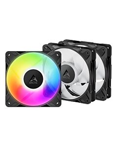 ARCTIC Freezer P12 Pro A-RGB - 3 Pack - 120 mm A-RGB PWM Fan with Cable Splitter ACFAN00310A