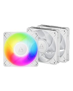 ARCTIC Freezer P12 Pro A-RGB (White) - 3 Pack 120 mm A-RGB PWM Fan with Cable Splitter ACFAN00326A