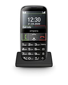 Emporia emporiaEUPHORIA-LTE 5.84 cm (2.3") 98 g Black Senior phone