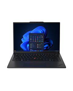 Lenovo ThinkPad X1 Carbon Gen 12 Intel Core Ultra 7 155U Laptop 35.6 cm (14") WUXGA 16 GB LPDDR5x-SDRAM 512 GB SSD Wi-Fi 6E (802.11ax) Windows 11 Pro UK English Black 23209