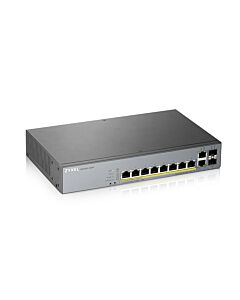 Zyxel GS1350-12HP Managed L2 Gigabit Ethernet (10/100/1000) Power over Ethernet (PoE) Grey GS1350-12HP-GB0101F