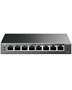 TP-Link TL-SG108PE network switch Managed L2 Gigabit Ethernet (10/100/1000) Power over Ethernet (PoE) Black TL-SG108PE