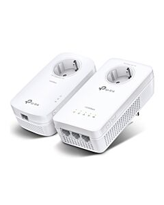 TP-Link TL-WPA8631P KIT PowerLine network adapter 300 Mbit/s Ethernet LAN Wi-Fi White 2 pc(s) TL-WPA8631P KIT
