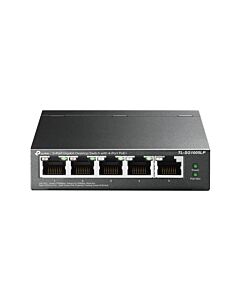 TP-Link TL-SG1005LP network switch Unmanaged Gigabit Ethernet (10/100/1000) Power over Ethernet (PoE) Black TL-SG1005LP