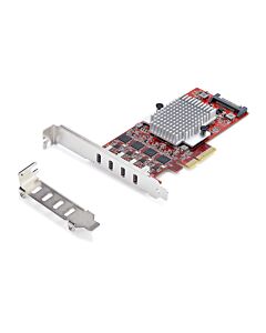 StarTech.com 4-Port USB Type-C PCIe Card, USB 3.2 10Gbps, USB-C PCI Express Expansion Card, 4x Independent USB Controllers, Windows/Linux/macOS, TAA-Compliant