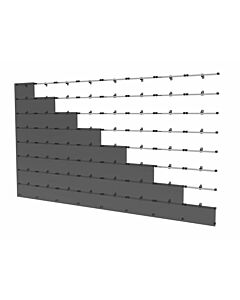 Peerless DS-LEDUNV610-8x8 Black, Silver